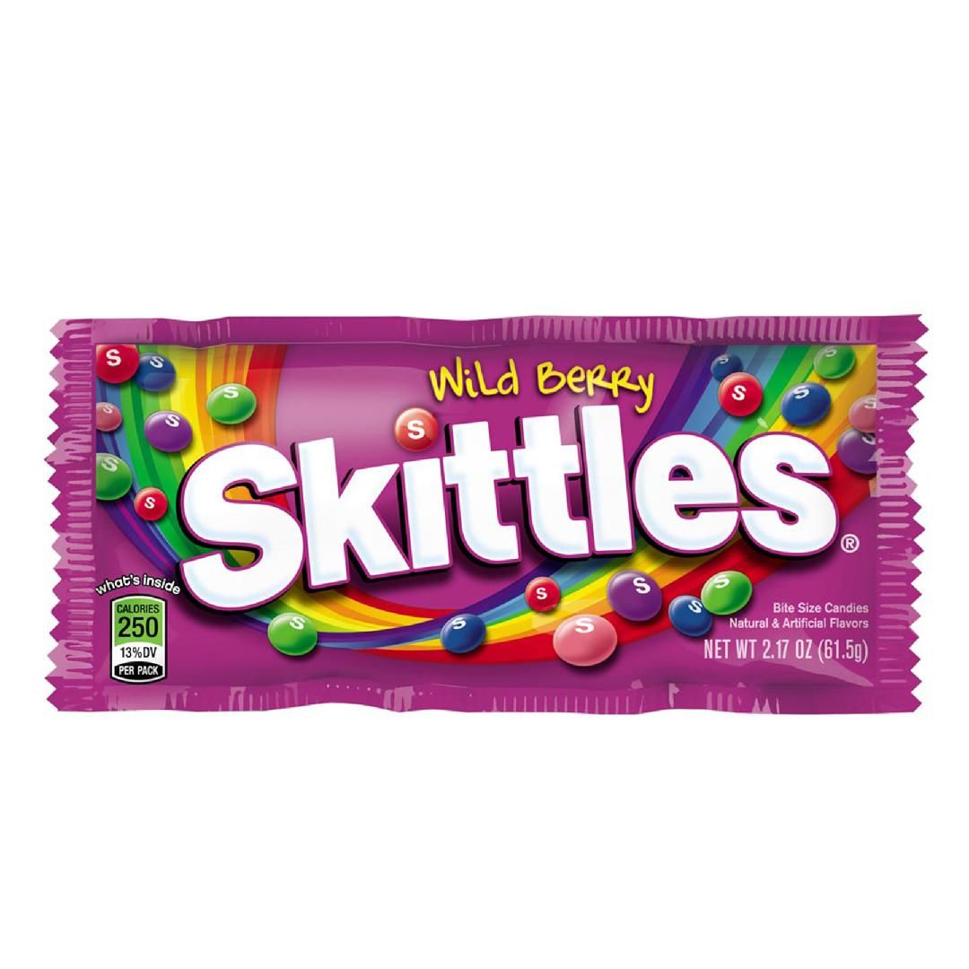 SKITTLES WILD BERRY SINGLES 36CT 10/CA