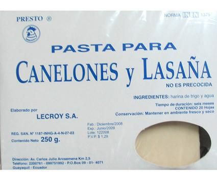 CANELONES LECROY 250G