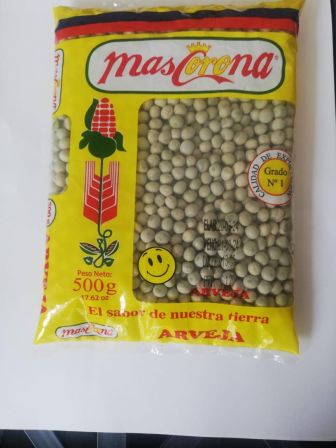 ARVEJA VERDE MAS CORONA 500G 400208