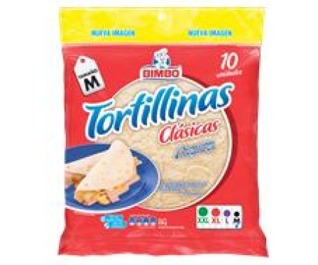 TORTILLINA CLASICAS BIMBO 250G