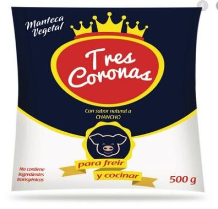 MANTECA TRES CORONAS FUNDA 454G