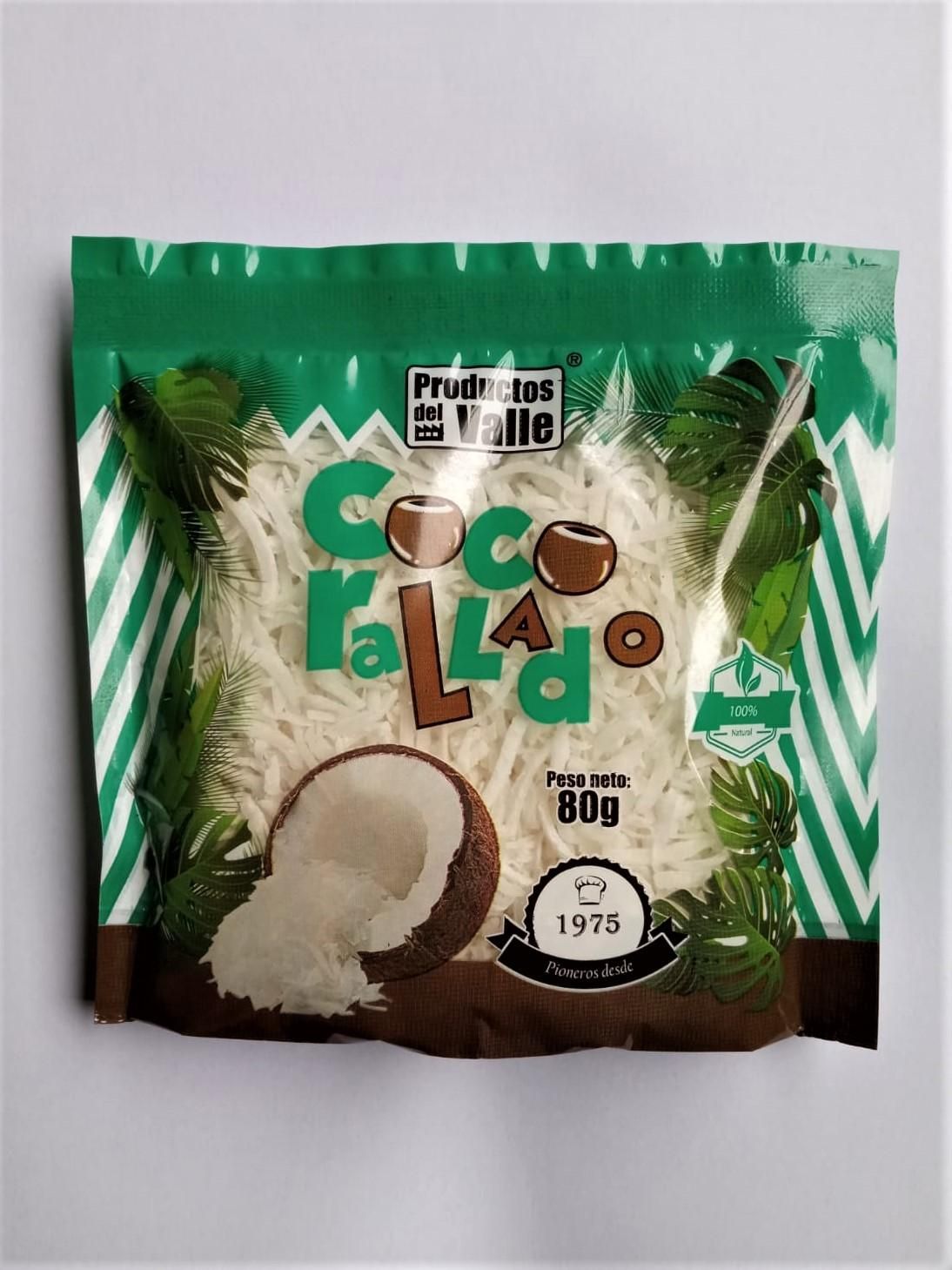 COCO RALLADO 80GR PRODUCTOS DEL VALLE