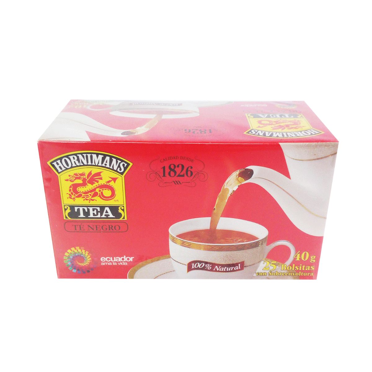 TE HORNIMANS NATURAL 25 BOLSITAS 40G
