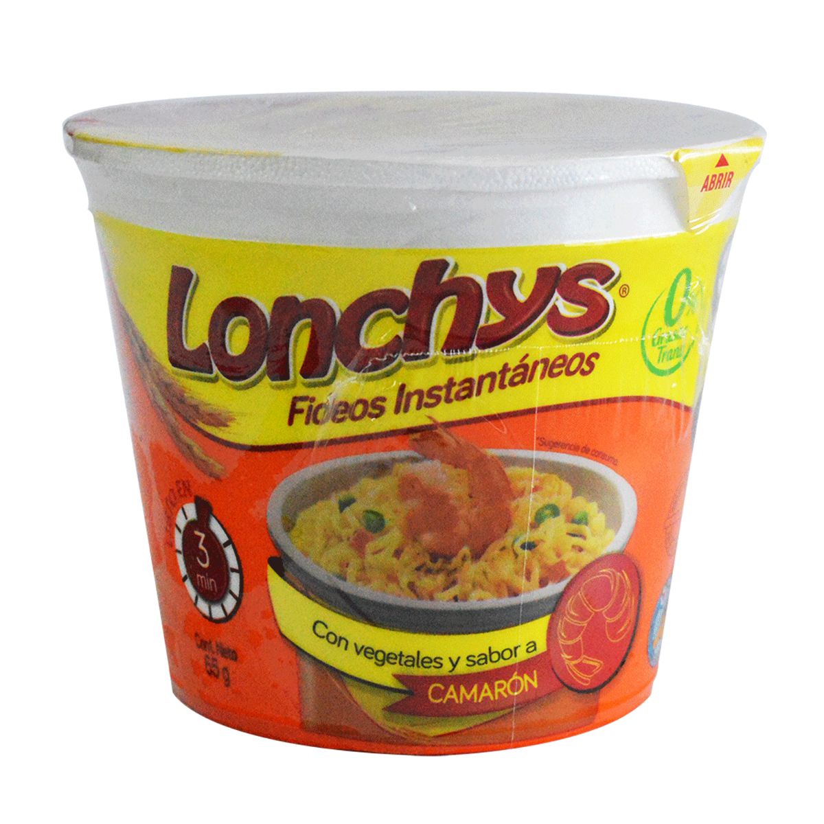 FIDEOS LONCHYS SABOR A CAMARON 64G