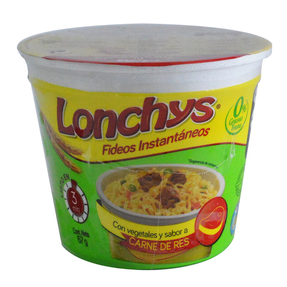 FIODEOS LONCHYS SABOR A CARNE Y RES 64G