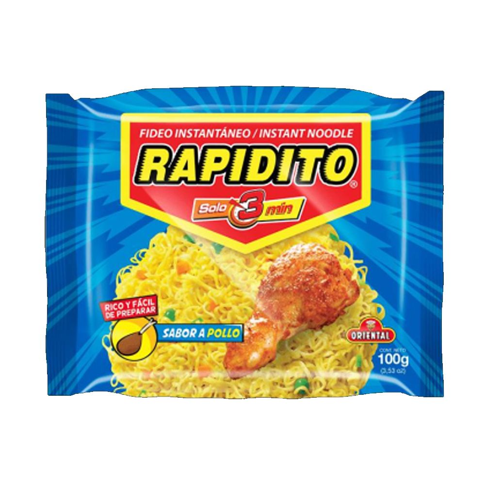 FIDEO RAPIDITO POLLO ORIENTAL 100G