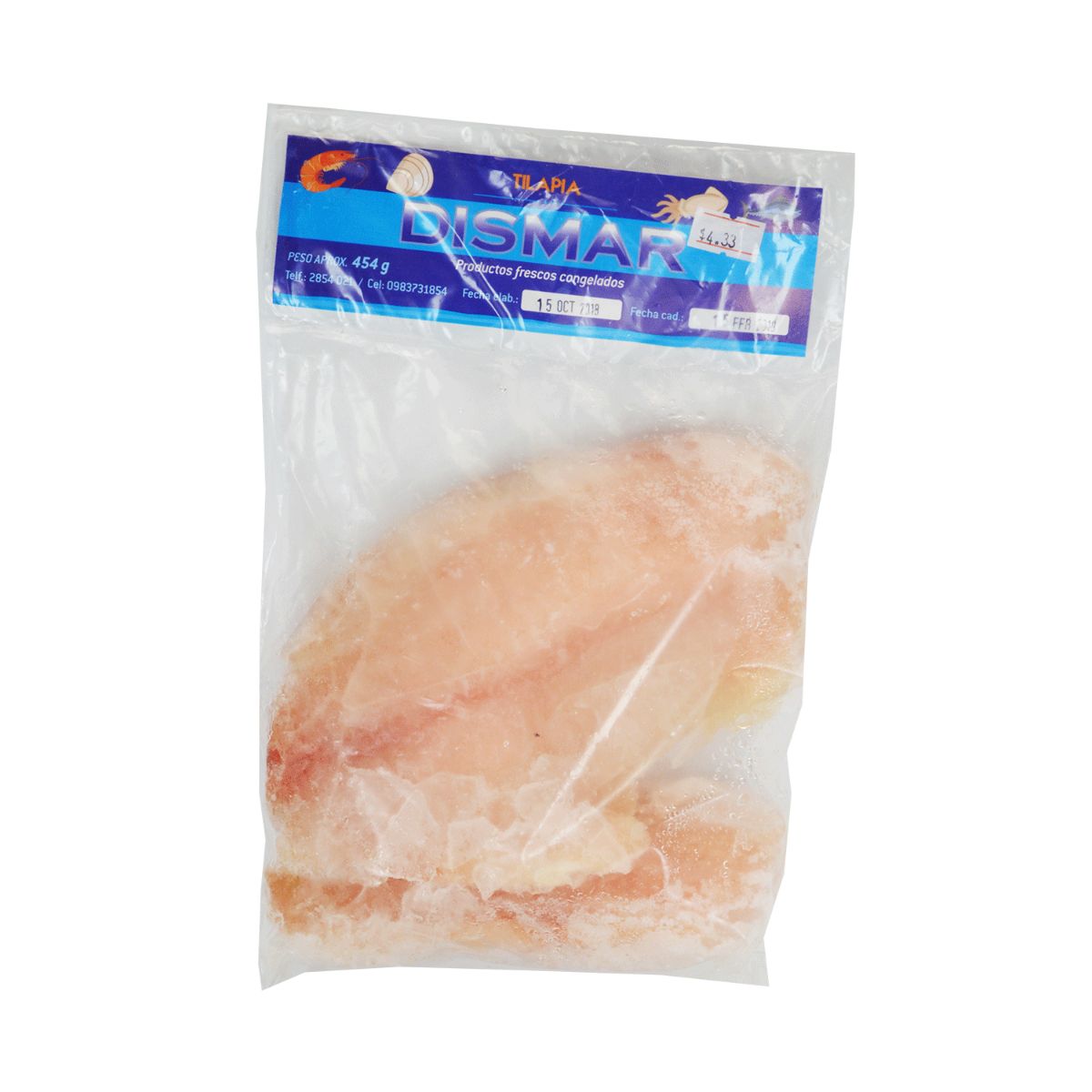 FILETE DE TILAPIA DISMAR 454G