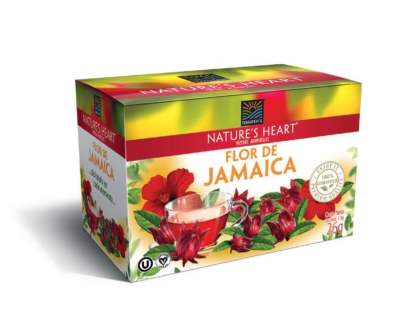 TE FLOR DE JAMAICA NATURES HEART 24G
