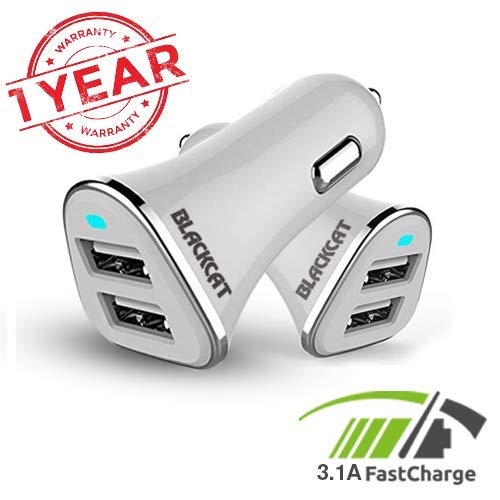 Blackcat Dual Port Fast Car Mobile Charger 3.1A Jiffy D