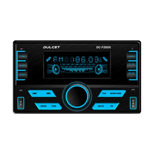 DULCET DC-F200X 2-Din Mp3 Car Stereo Player With Bluetooth, Hands-Free Calling (Black, 220W)_0