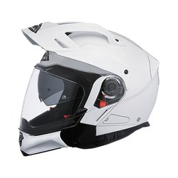 SMK Hybrid Evo GL100 Flip Up Helmet With Multiple Air Vents And Pinlock (White)