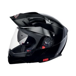 SMK Hybrid Evo GL200 Flip Up Helmet With Multiple Air Vents And Pinlock (Black)