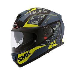SMK Twister Zest MA258 Full Face Helmet with Scratch & UV Resistant Visor