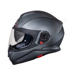 SMK Twister GLDA600 Full Face Helmet with PINLOCKÂ® Antifog Visor Bluetooth Enabled (Anthracite)