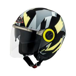 SMK Swing MA264 Open Face Helmet with UV Resistant and Scratch Resistant Visor, (Essence)