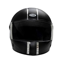 Studds Chome Economy Full Face with Clear Visor Size M Motorsports Helmet (Black)