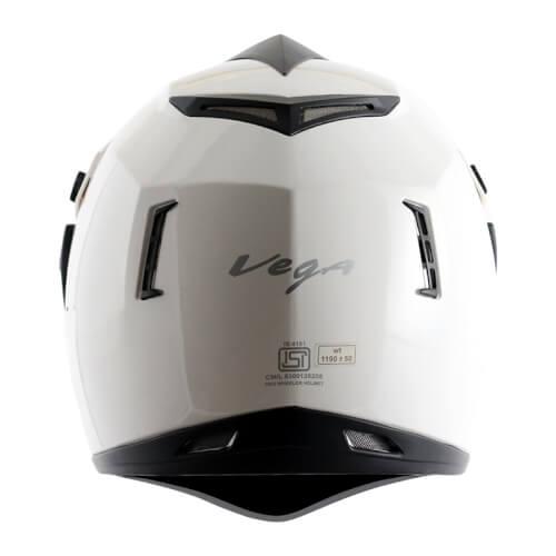 Vega Off Road D/V  White Full Face Size L Motorsports Helmet_1