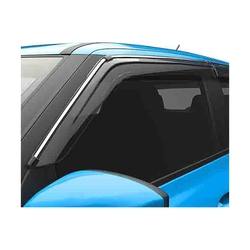 GFX GFWV-051 Silver Line Car Door Visor Window Deflector For Renault Kwid 2015 Onward