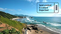 Spend a weekend in a camp 🏕 at Oregon Coast