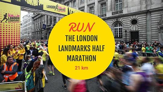 Run the London Landmarks half marathon in April 2022