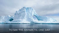 To see the Antarctic one day