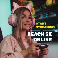 Start streaming games, reach 5k online