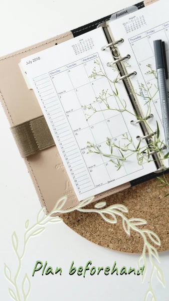 plan tomorrow's to-do list at the end of each day👊