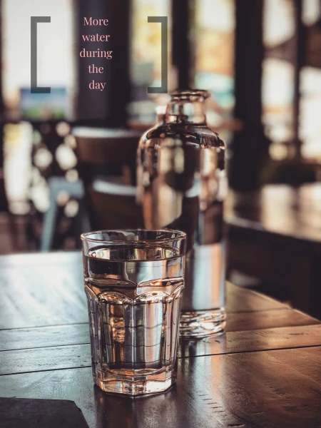 Stop drinking liquids a few hours before sleep