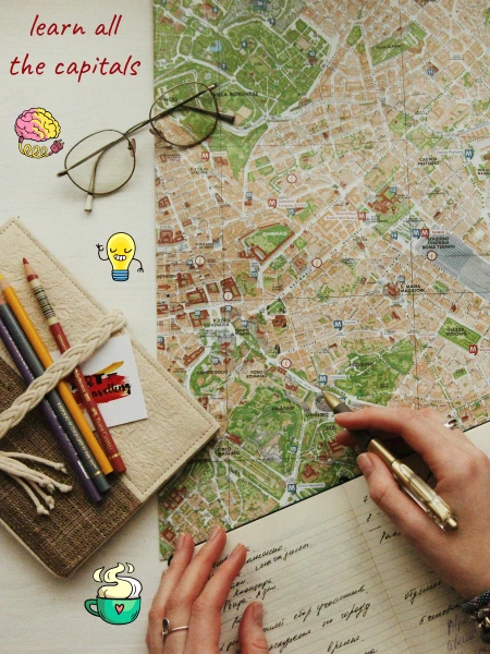 Memorise all the capital cities of the world
