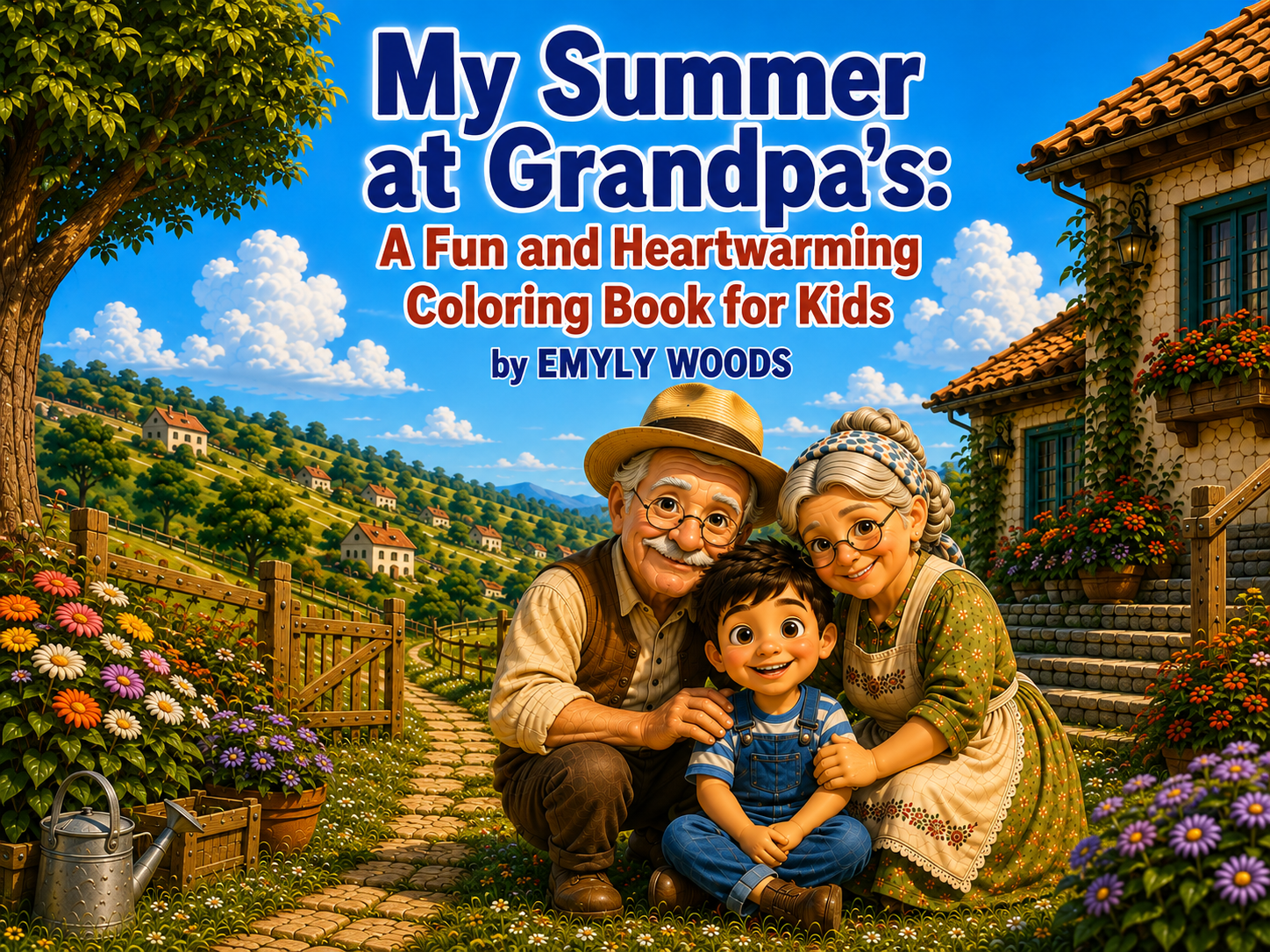 My Summer at Grandpa's: A Fun and Heartwarming Coloring Book for Kids
