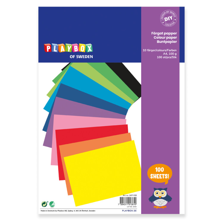 Playbox Paper light green 25 pcs 180 g