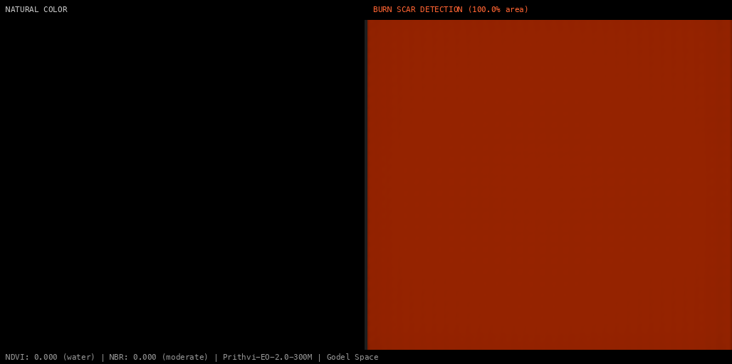 ML analysis for Active Fire Complex (53 detections, 772 MW FRP)
