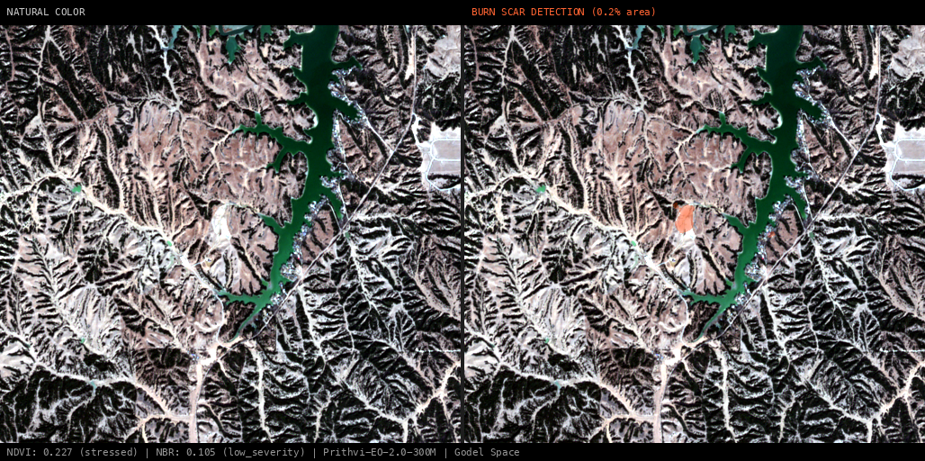 ML analysis for Active Fire Complex (74 detections, 406 MW FRP)
