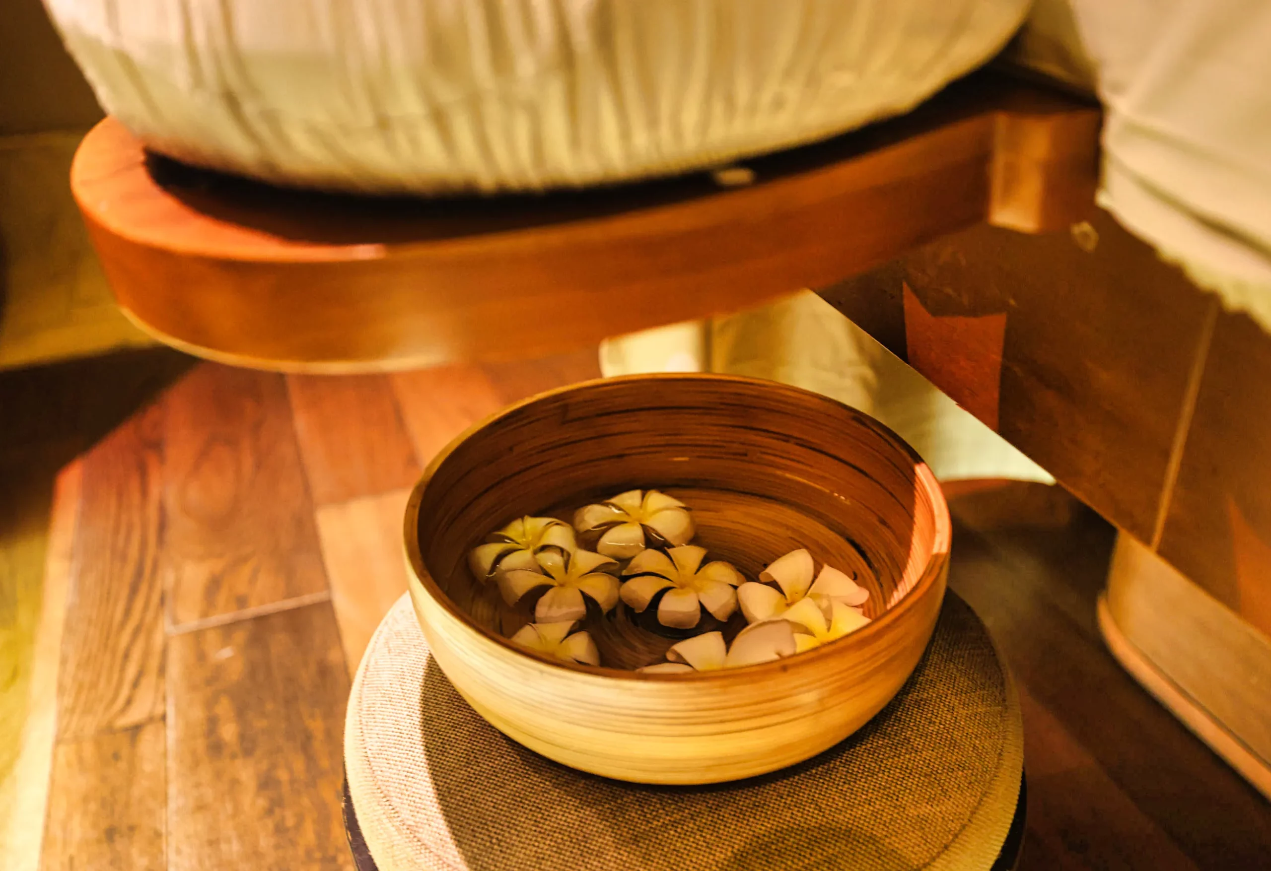 Balinese massage session at The Ritz-Carlton Bali