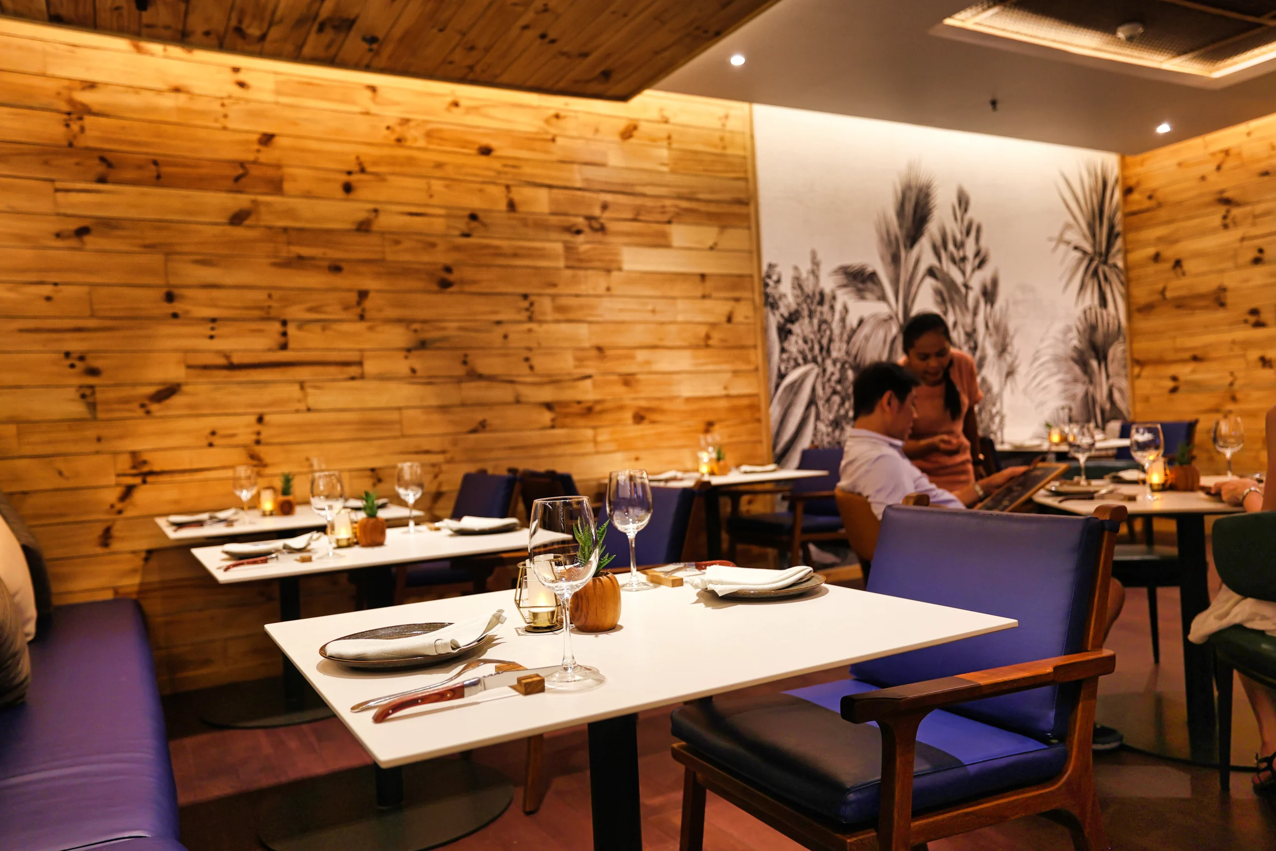 Private seating area at Seminyak Meat Shop