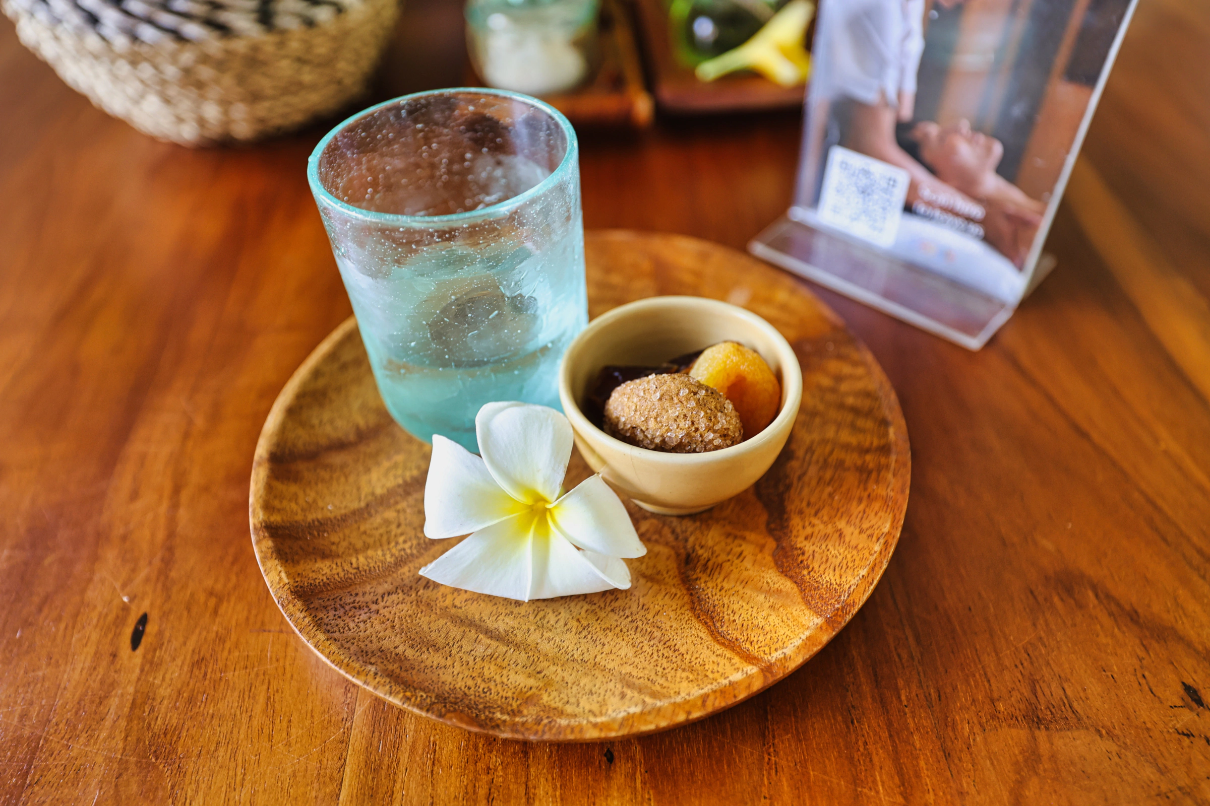 Post-spa refreshments and hospitality at Maya Sanur Resort