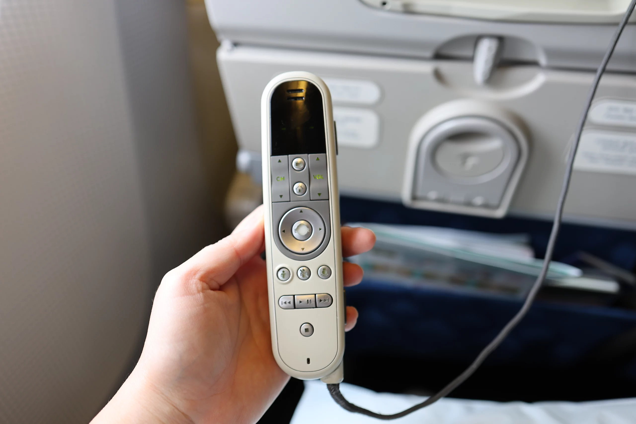 Korean Air seat and armrest