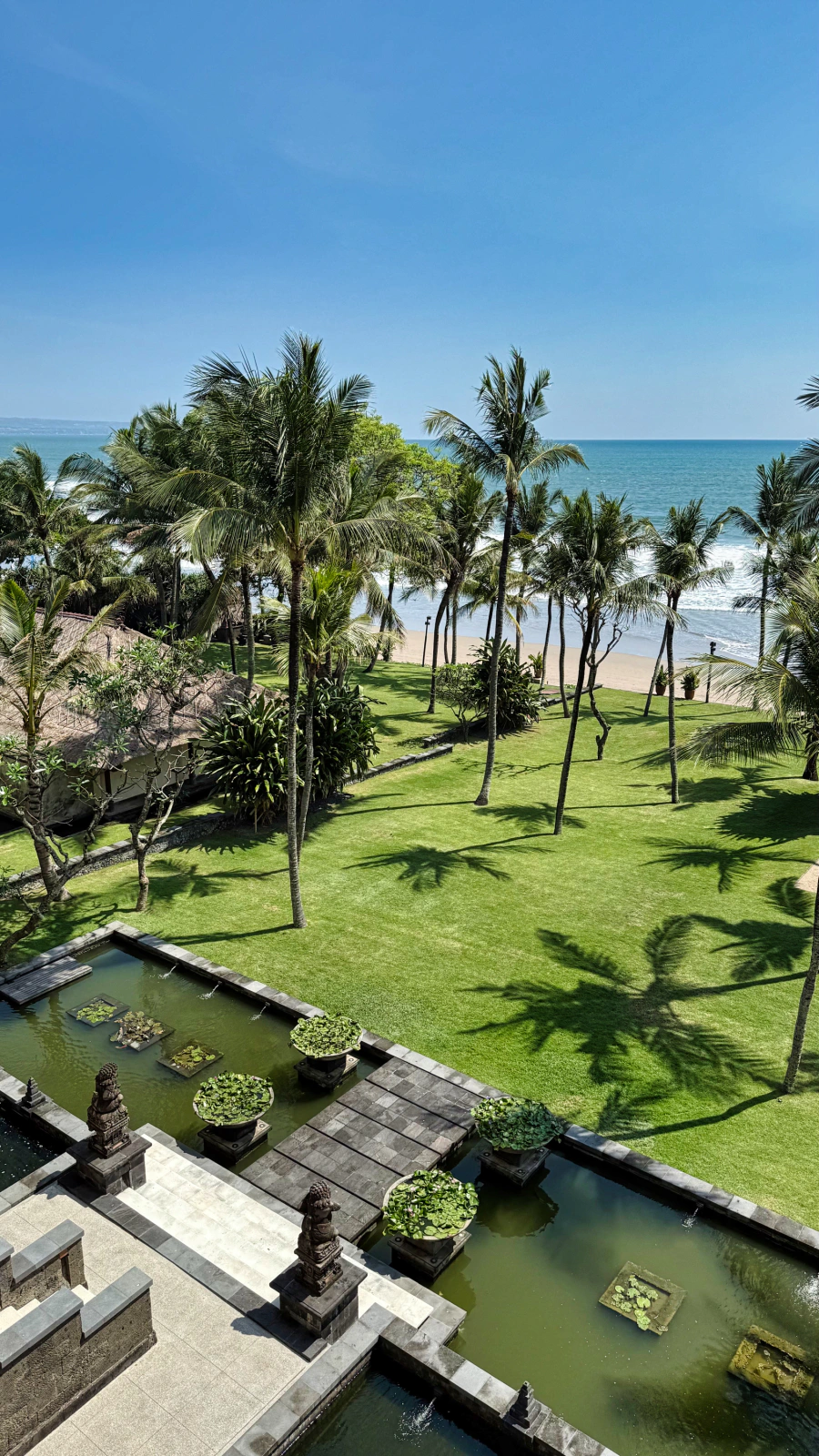 Relaxing view of Seminyak beach from the room