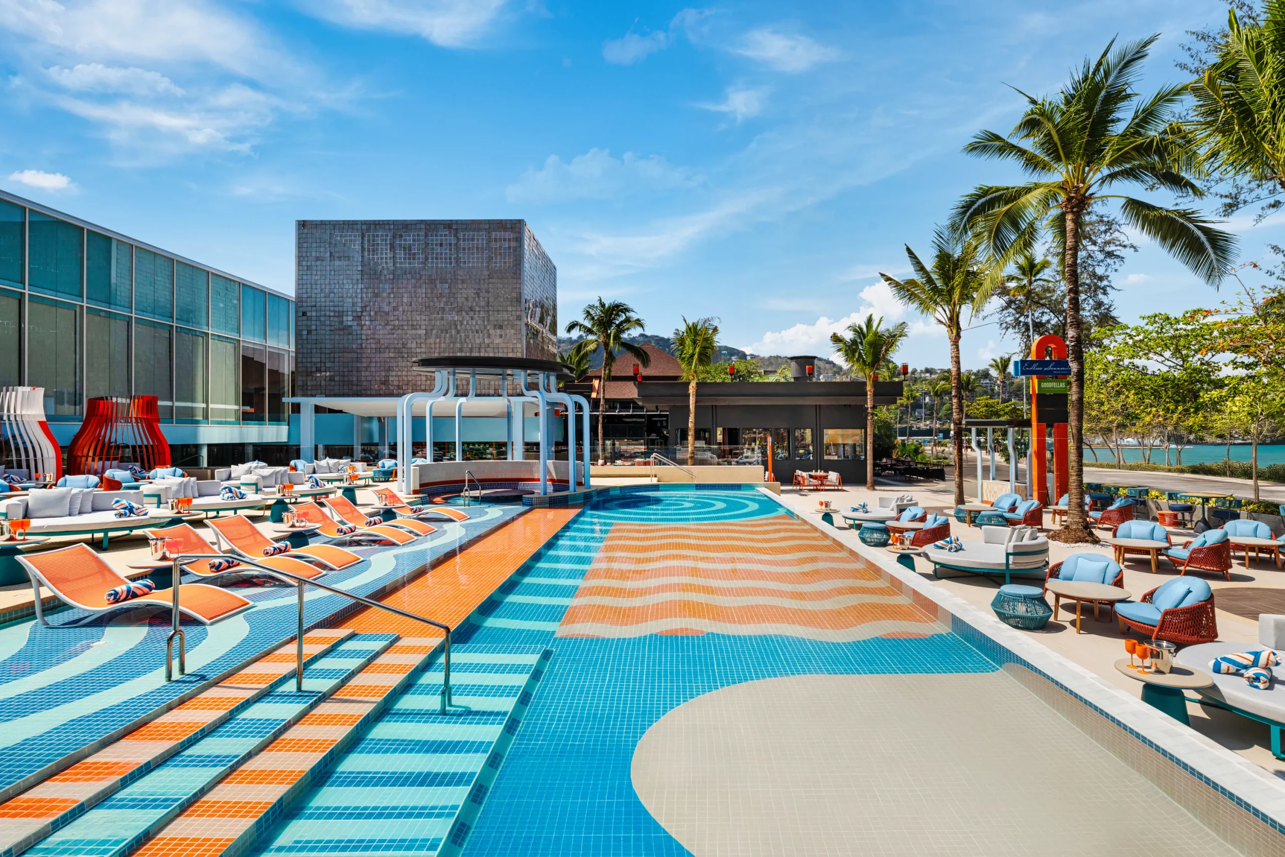 View of Endless Summer Beach Club facing Patong Beach
