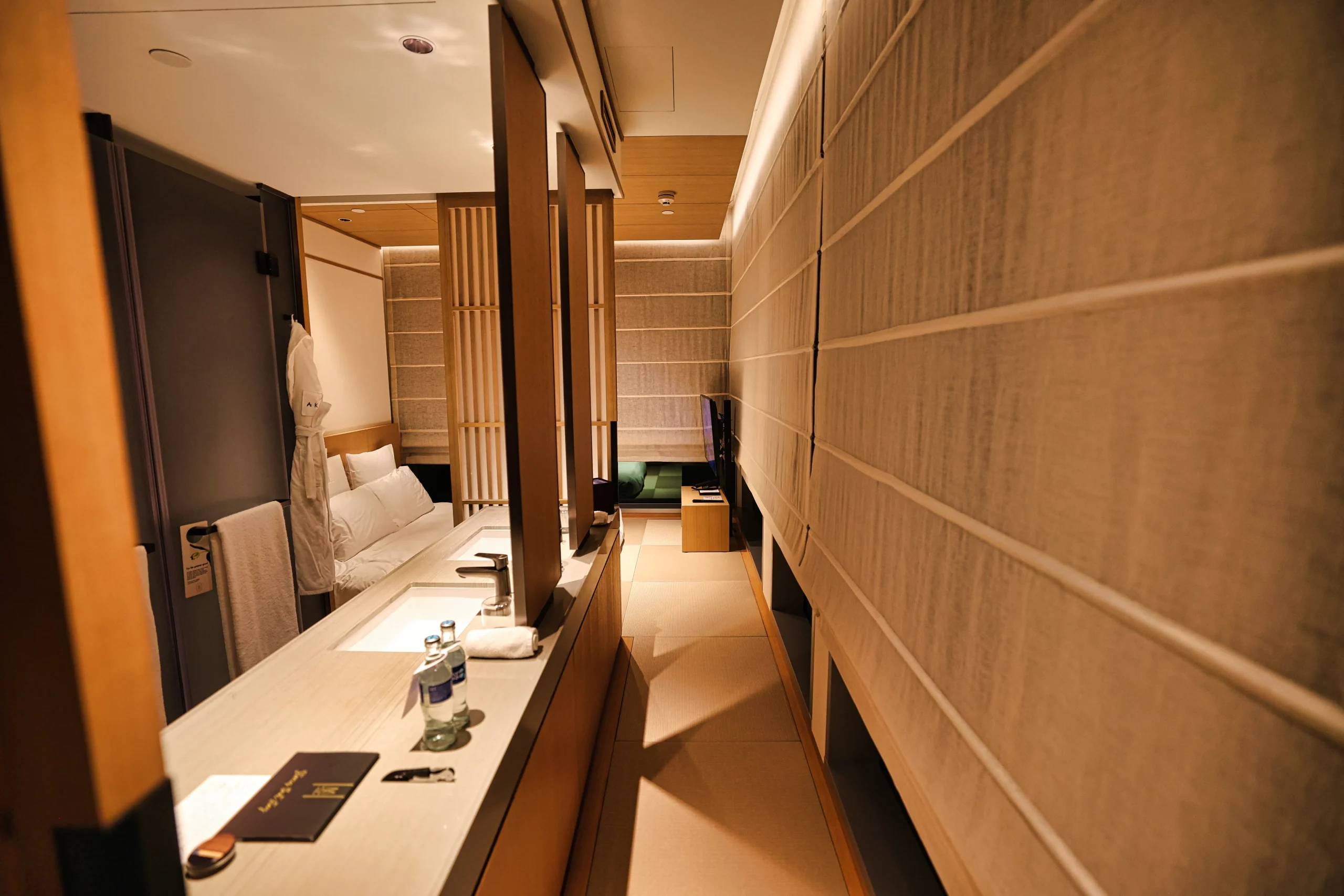 Japanese-style tatami room at AKI Hong Kong