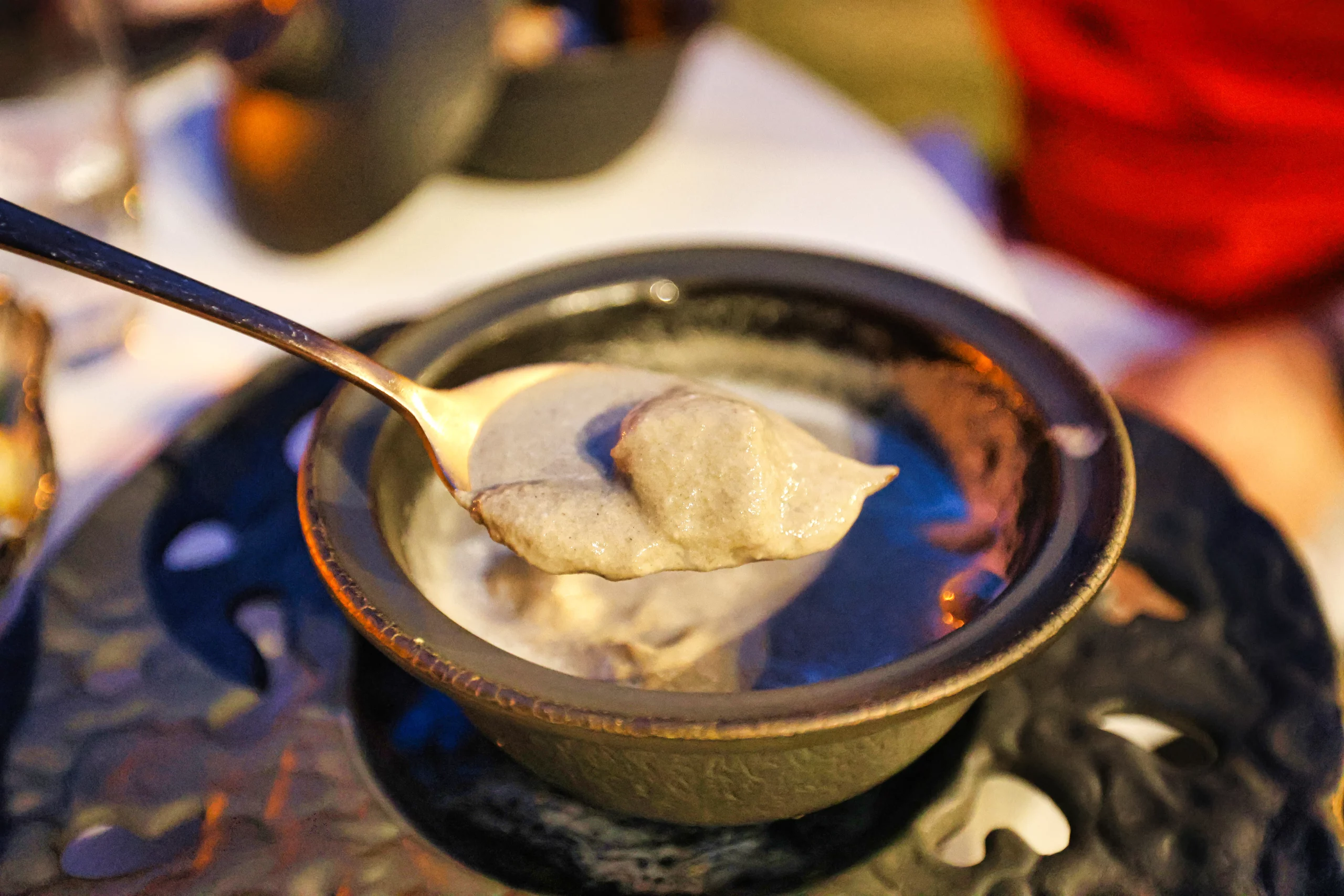 Truffle mushroom soup at Maya Ubud