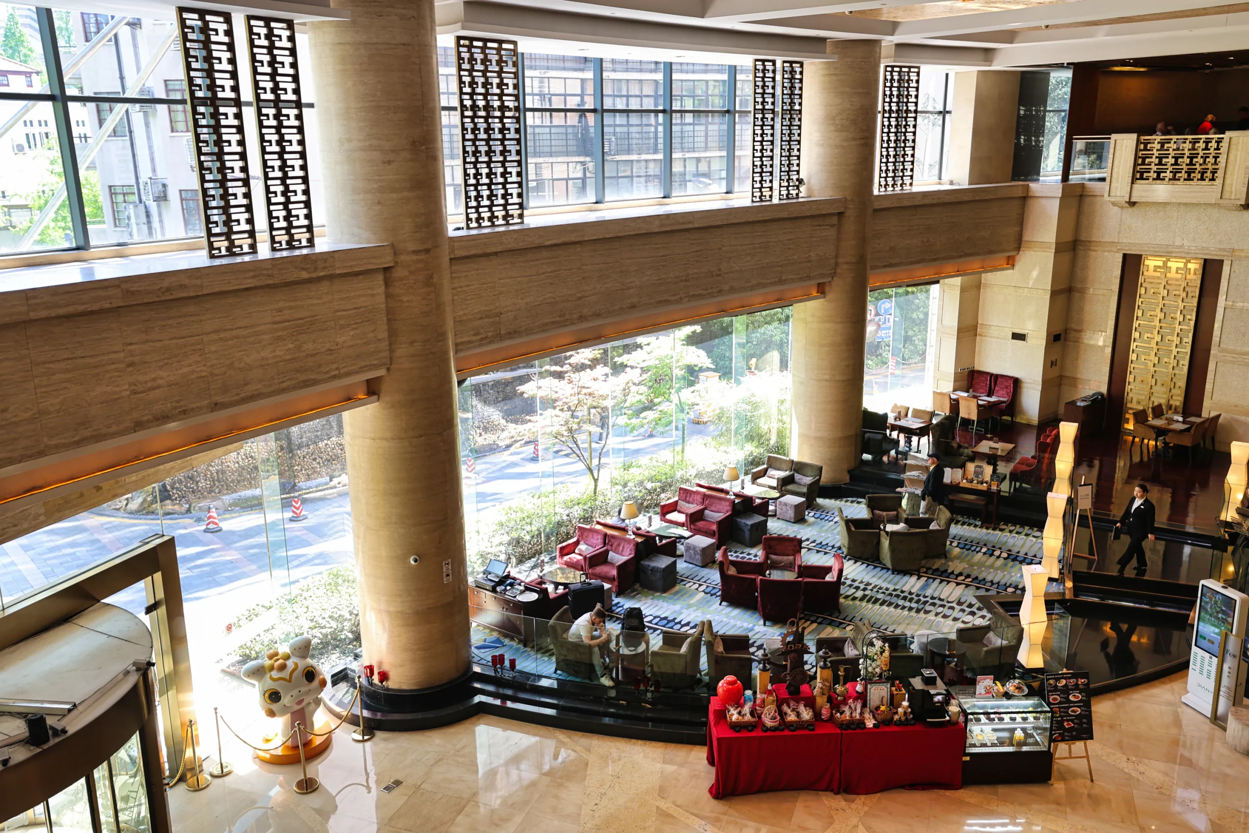 Elegant hotel lobby interior