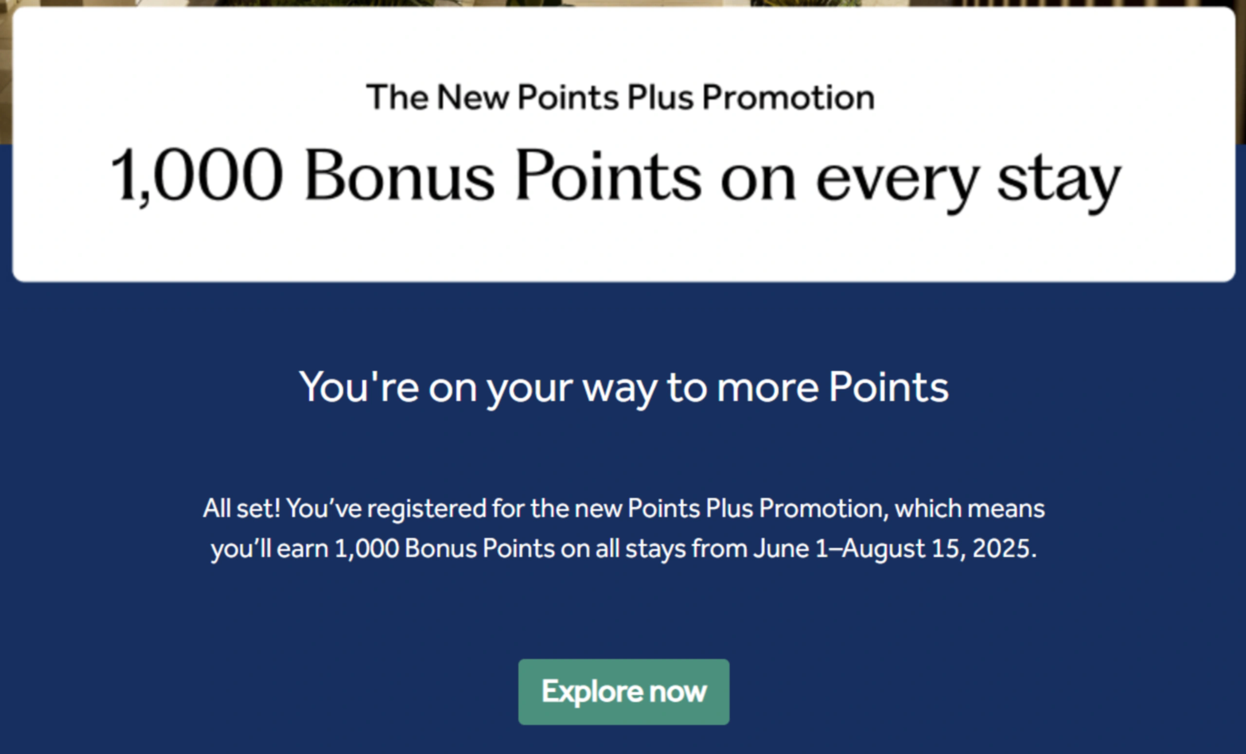 Screenshot of the registration page access