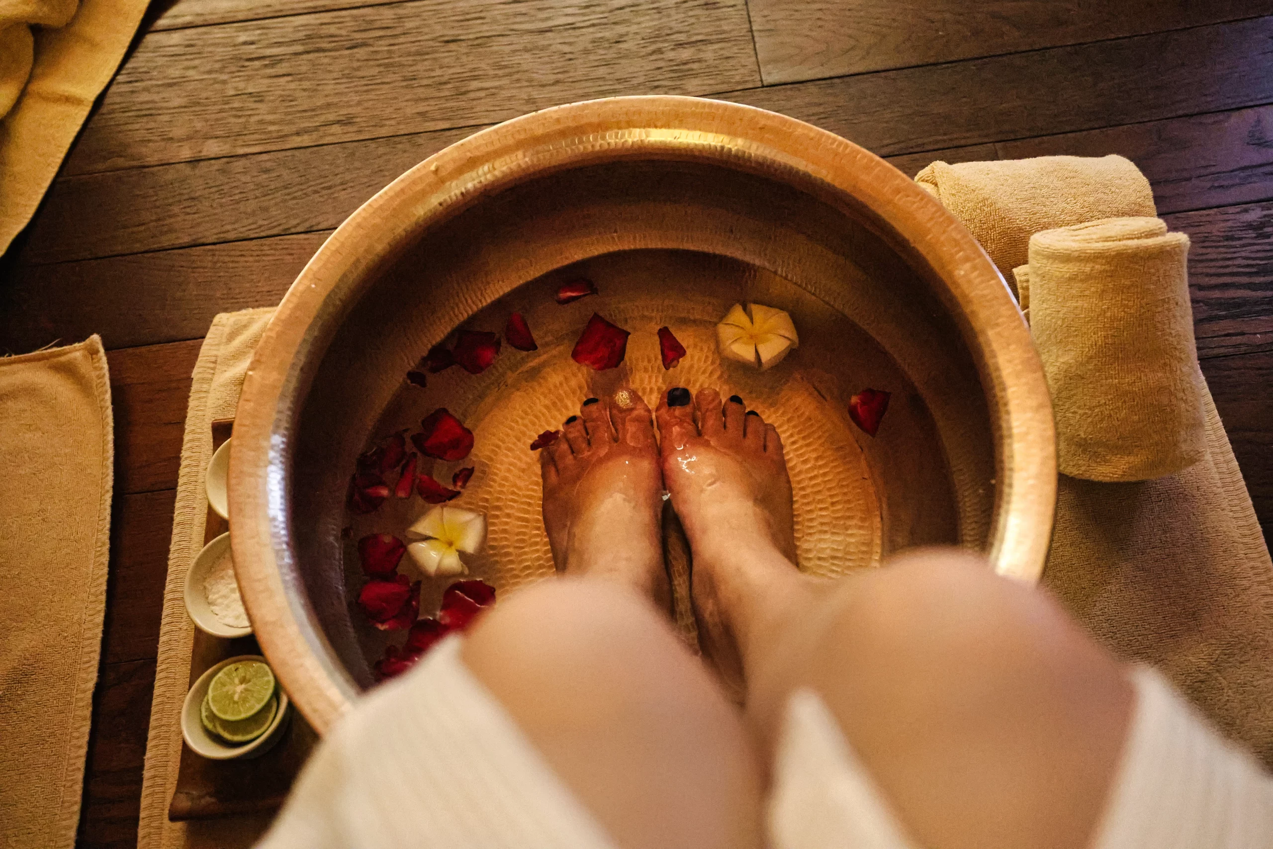 Balinese massage session at The Ritz-Carlton Bali