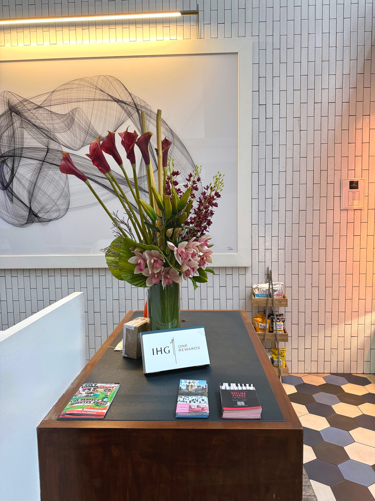 Check-in experience and lobby convenience store