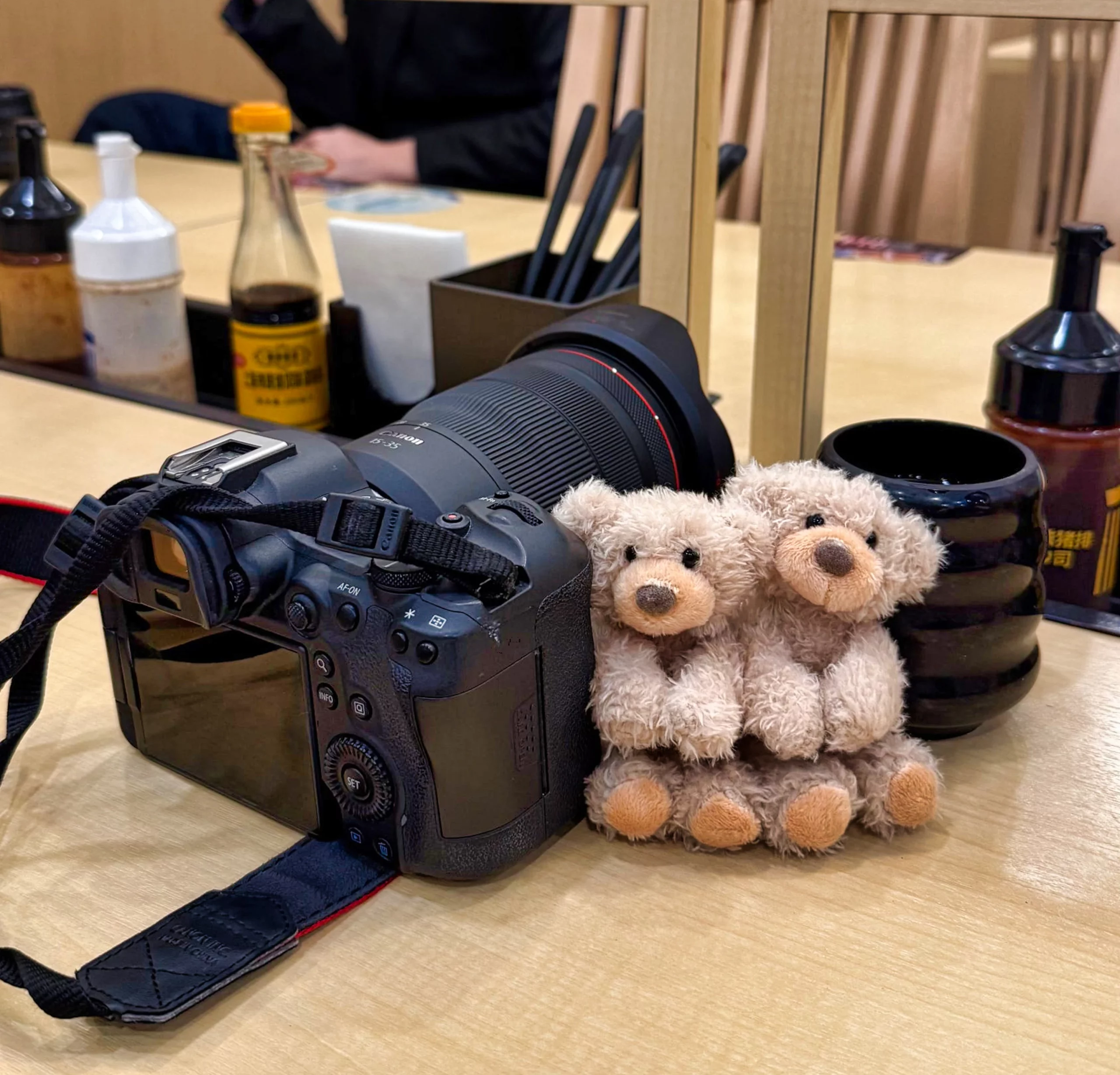 Bear doll as a souvenir from Shanghai travel