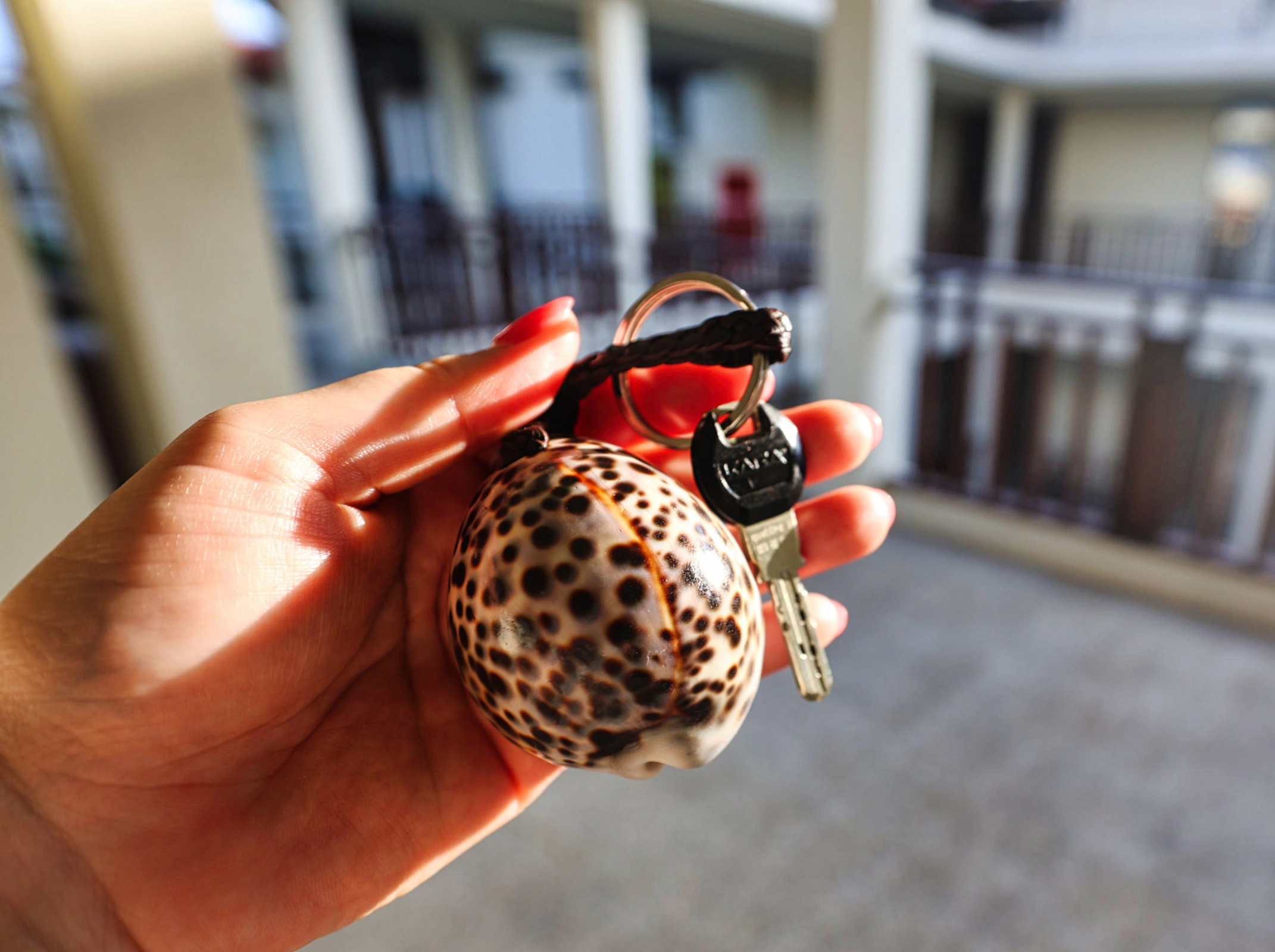 Classic analog key for a luxury room