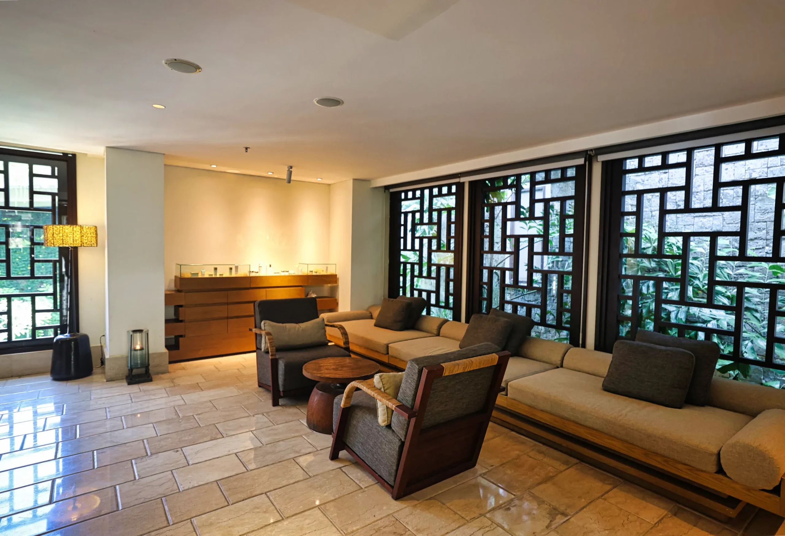 Welcome drink and Korean questionnaire at the spa