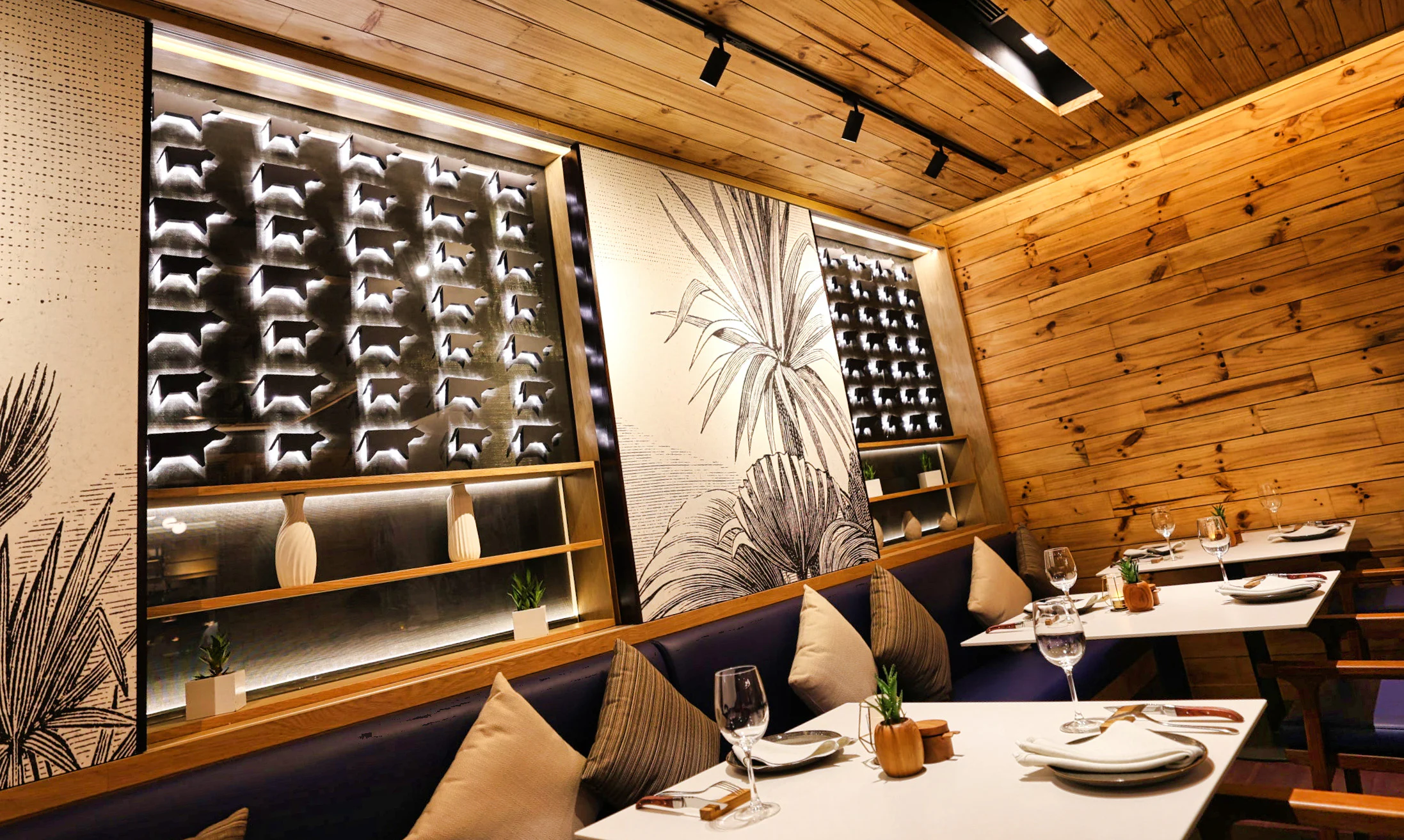 Private seating area at Seminyak Meat Shop