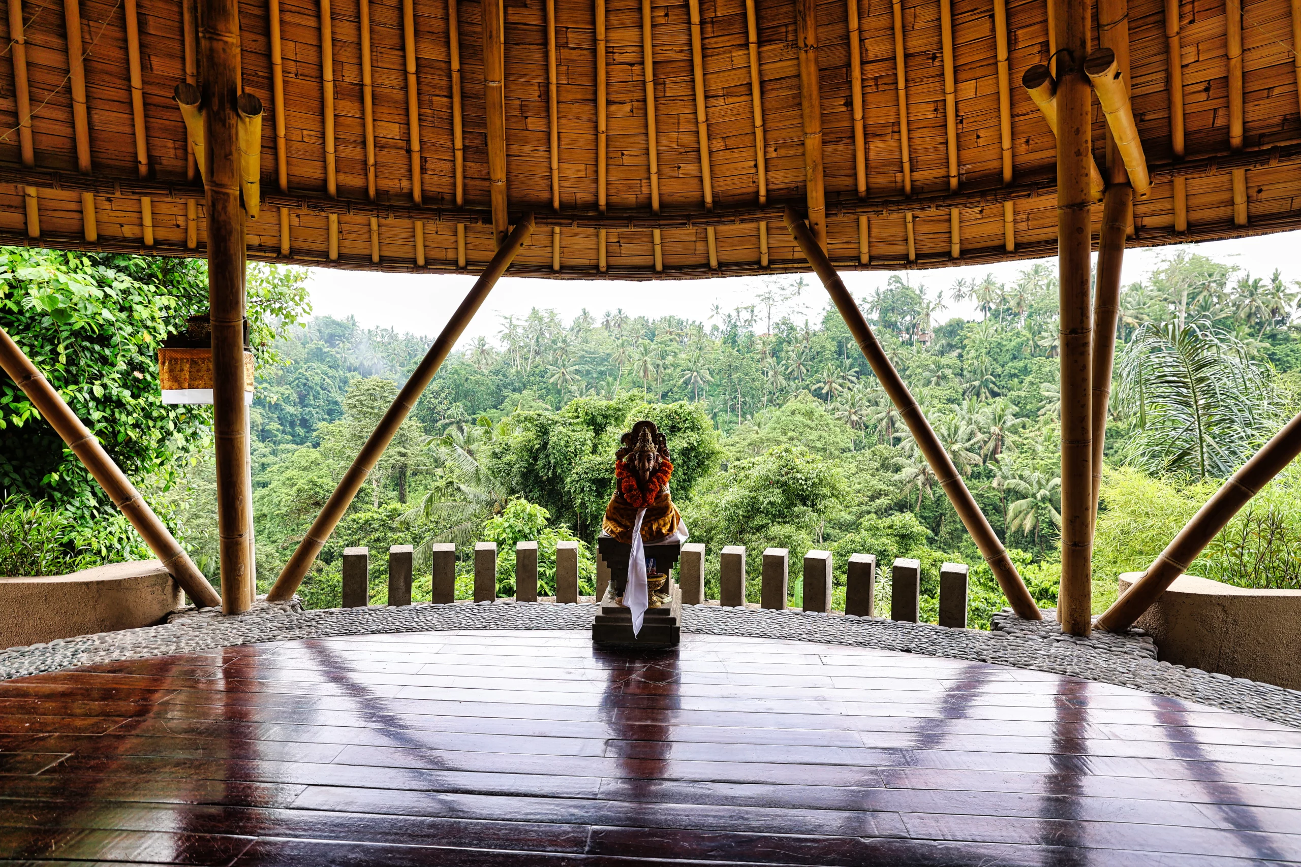 Yoga pavilion at Jannata Resort